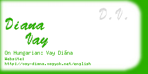 diana vay business card